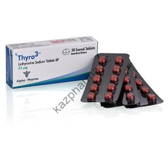 Thyro3 (Трийодтиронин) Т3 Alpha Pharma 30 таблеток (1таб 25 мкг) - Байконур