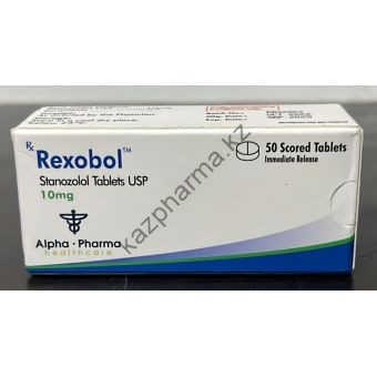Rexobol (Станозолол, Винстрол) Alpha Pharma 50 таблеток (1таб 10 мг) - Байконур