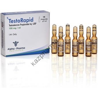 TestoRapid (Тестостерон пропионат) Alpha Pharma 10 ампул по 1мл (1амп 100 мг) - Байконур