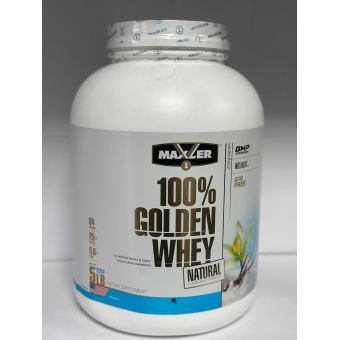 Протеин Maxler 100% Golden Whey Natural 5 lbs 2270 грамм (64 порц) Байконур