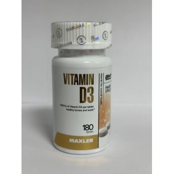 Витамин D3 Maxler 180 таблеток 1200 ME Байконур