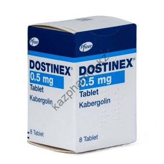 Каберголин Dostinex 8 таблеток (1 таб 0.5 мг)  Байконур