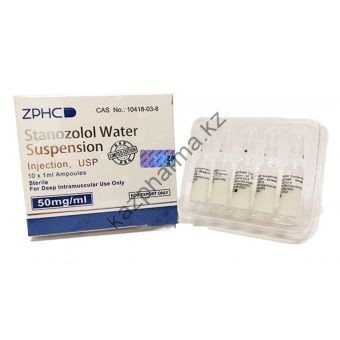 Винстрол ZPHC (Stanozolol Suspension) 10 ампул по 1мл (1амп 50 мг) - Байконур